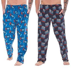 Keanu Mens Gamer Pajama Bottoms (Pack of 2) / Blue/Navy